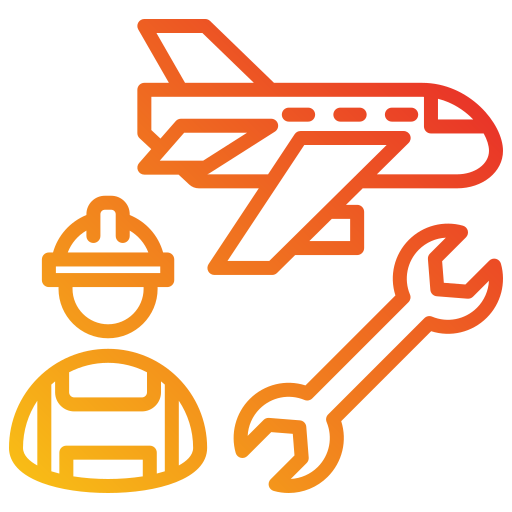 Aircraft maintenance Generic gradient outline icon