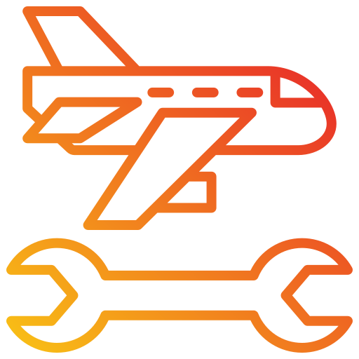 mantenimiento de aeronave Generic gradient outline icono