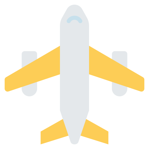 avion Generic color fill Icône