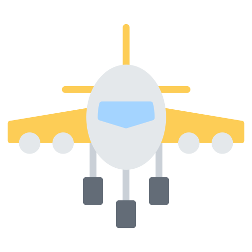 Воздушный транспорт Generic color fill иконка