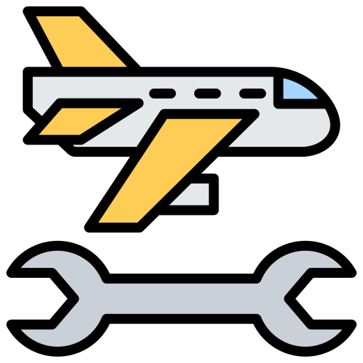 航空機整備 Generic color lineal-color icon