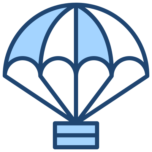 Parachuting Generic color lineal-color icon