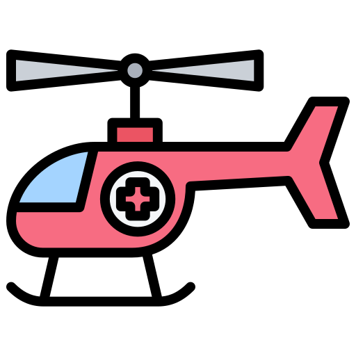 ambulancia aerea Generic color lineal-color icono