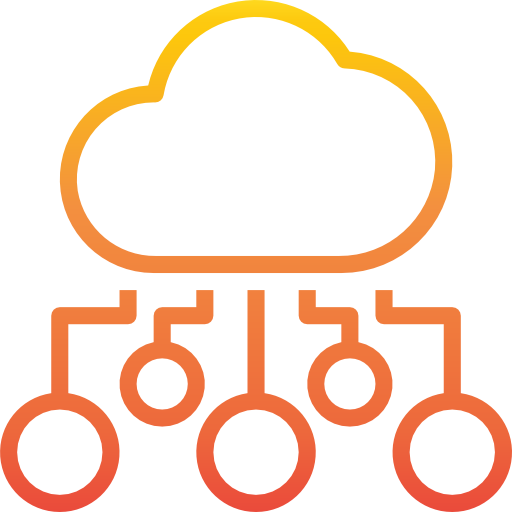 computación en la nube Catkuro Gradient icono