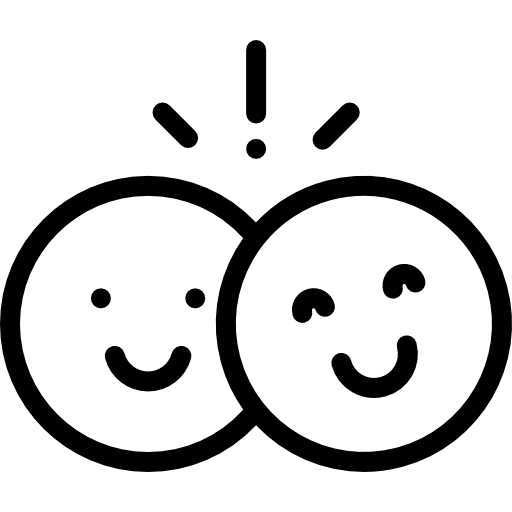 미소 Detailed Rounded Lineal icon