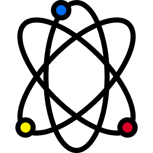 Átomo Catkuro Lineal Color icono