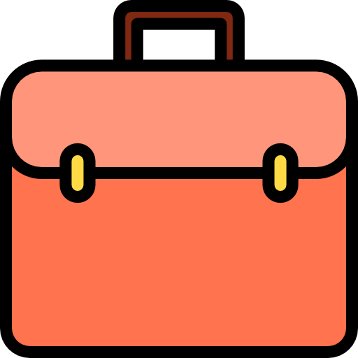 Briefcase Catkuro Lineal Color icon