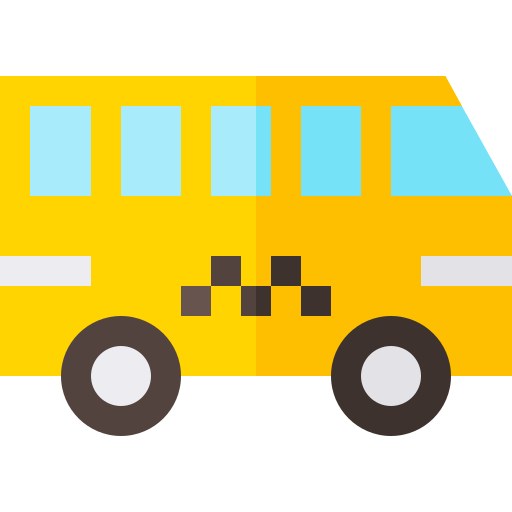 autobus Basic Straight Flat ikona