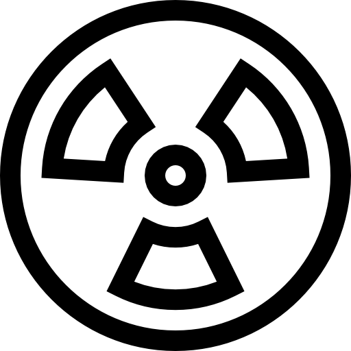 jądrowy Basic Straight Lineal ikona