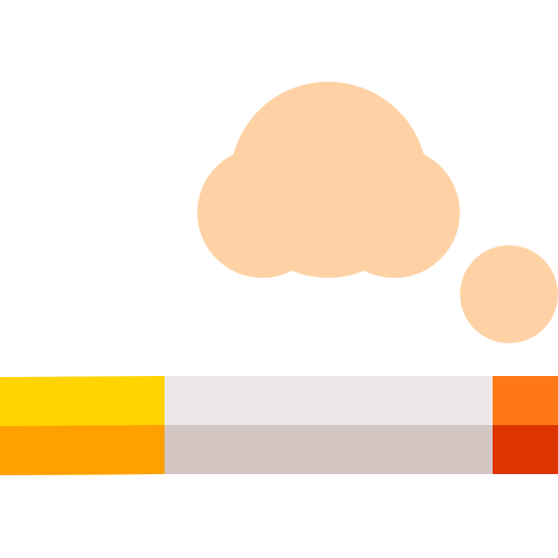 sigaret Basic Straight Flat icoon