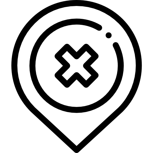 Пин-код местоположения Detailed Rounded Lineal иконка