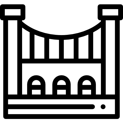 橋 Detailed Rounded Lineal icon