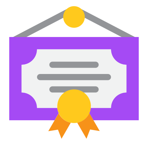 Certificate Generic color fill icon