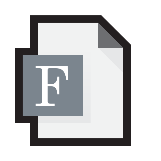 typografie Generic outline icoon
