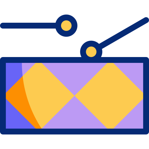 ドラム Basic Accent Lineal Color icon