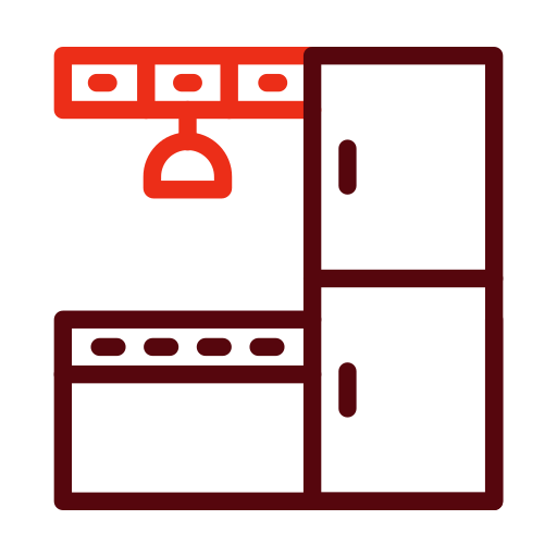 armadio da cucina Generic color outline icona
