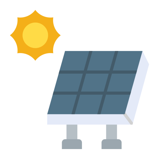 energia słoneczna Generic color fill ikona