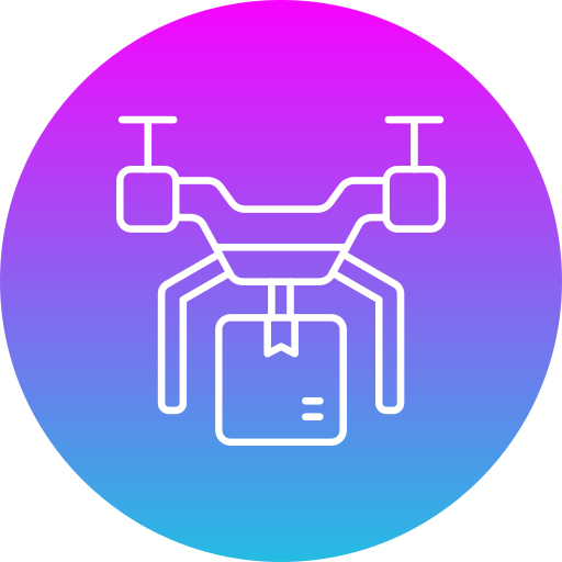 Drone delivery Generic gradient fill icon
