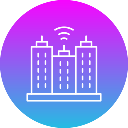 Smart city Generic gradient fill icon