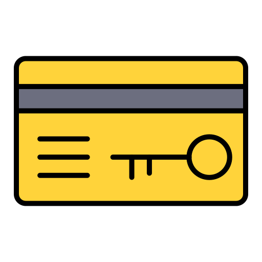 sleutelkaart Generic color lineal-color icoon