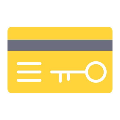 Keycard Generic color fill icon
