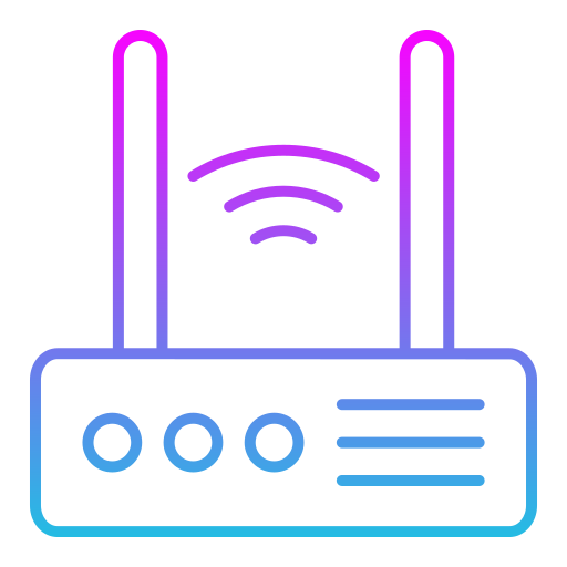 router de wifi Generic gradient outline icono