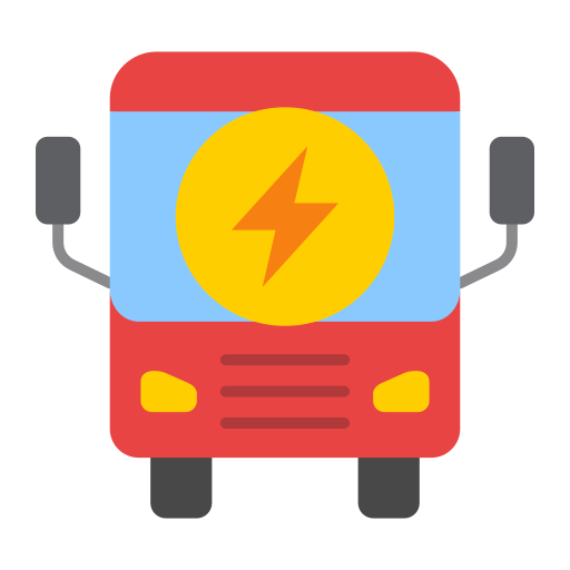 Electric bus Generic color fill icon