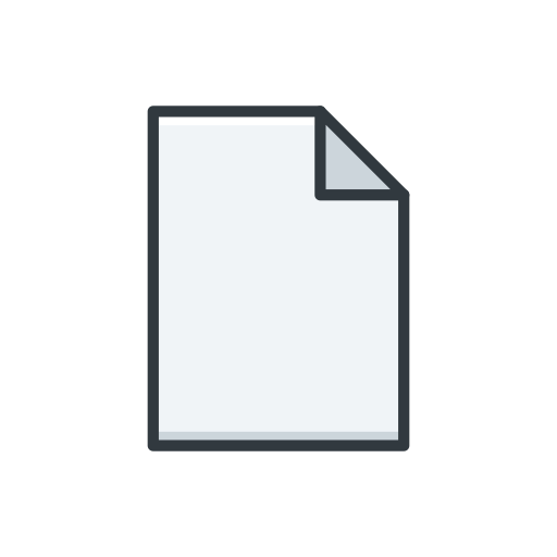 documento en blanco Generic color lineal-color icono