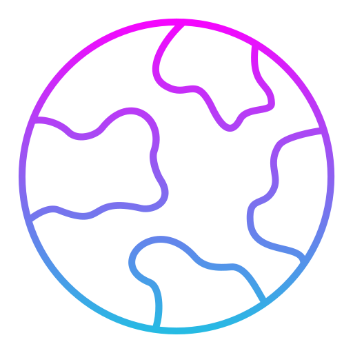 pianeta terra Generic gradient outline icona