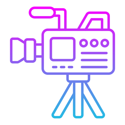 camara de video Generic gradient outline icono