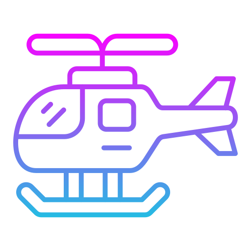 elicottero Generic gradient outline icona