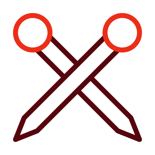 Knitting needles Generic color outline icon