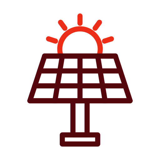 Énergie solaire Generic color outline Icône