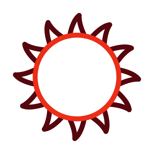 Солнце Generic color outline иконка