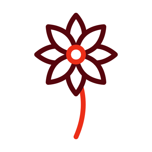 花 Generic color outline icon