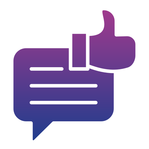 Positive feedback Generic gradient fill icon