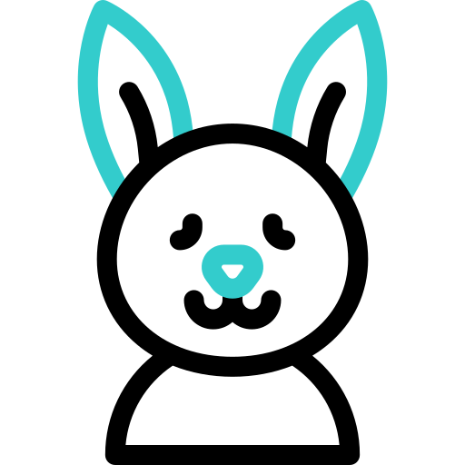 conejo Basic Accent Outline icono