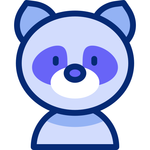 Racoon Basic Accent Lineal Color icon