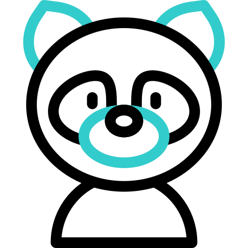 mapache Basic Accent Outline icono