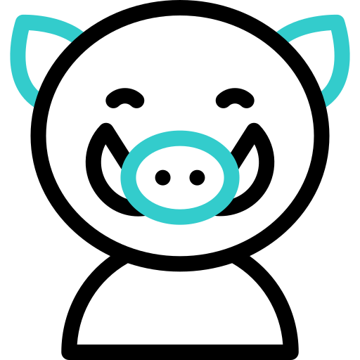 Wild boar Basic Accent Outline icon