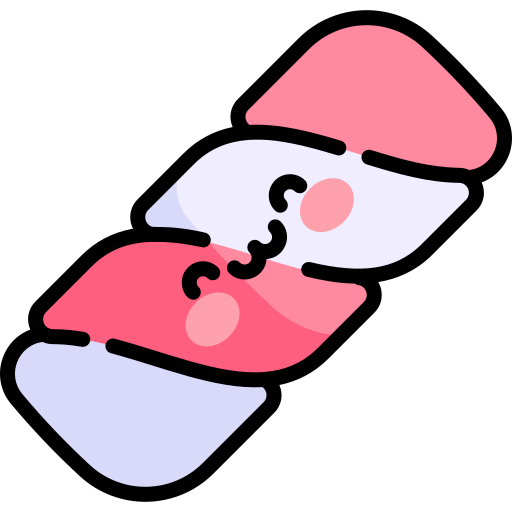 Marshmallow Kawaii Lineal color icon