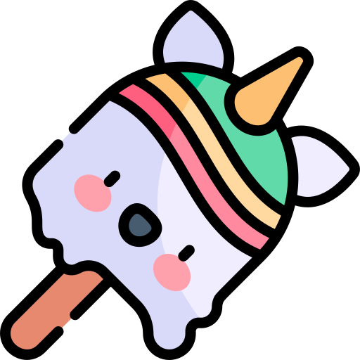 Popsicle stick Kawaii Lineal color icon