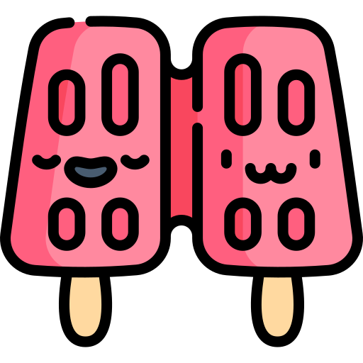Popsicle Kawaii Lineal color icon