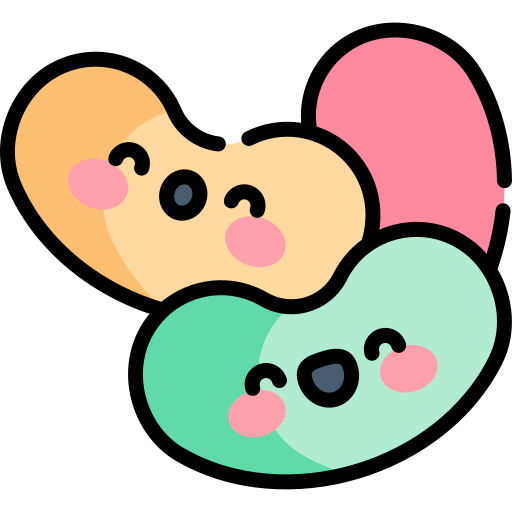Jelly beans Kawaii Lineal color icon