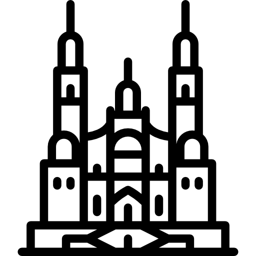 cattedrale di santiago di compostela Special Lineal icona