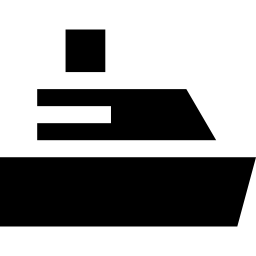 navire Basic Straight Filled Icône