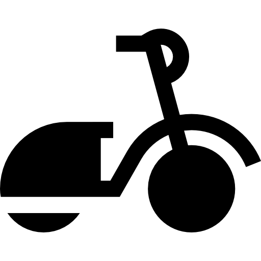 Motorcycle Basic Straight Filled icon