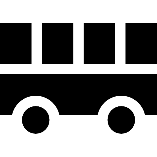 autobús Basic Straight Filled icono