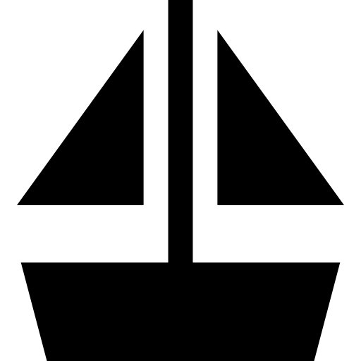Парусная лодка Basic Straight Filled иконка
