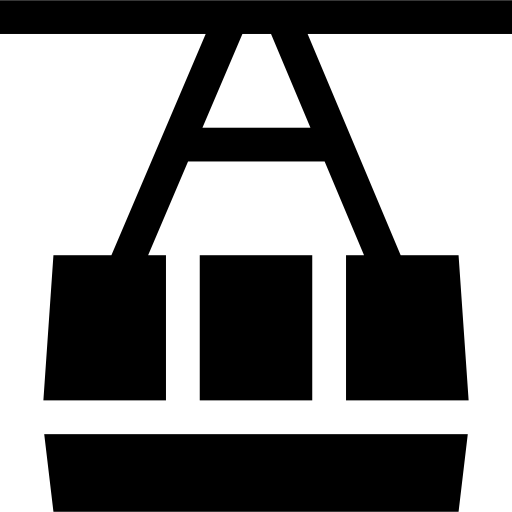 Cable car cabin Basic Straight Filled icon